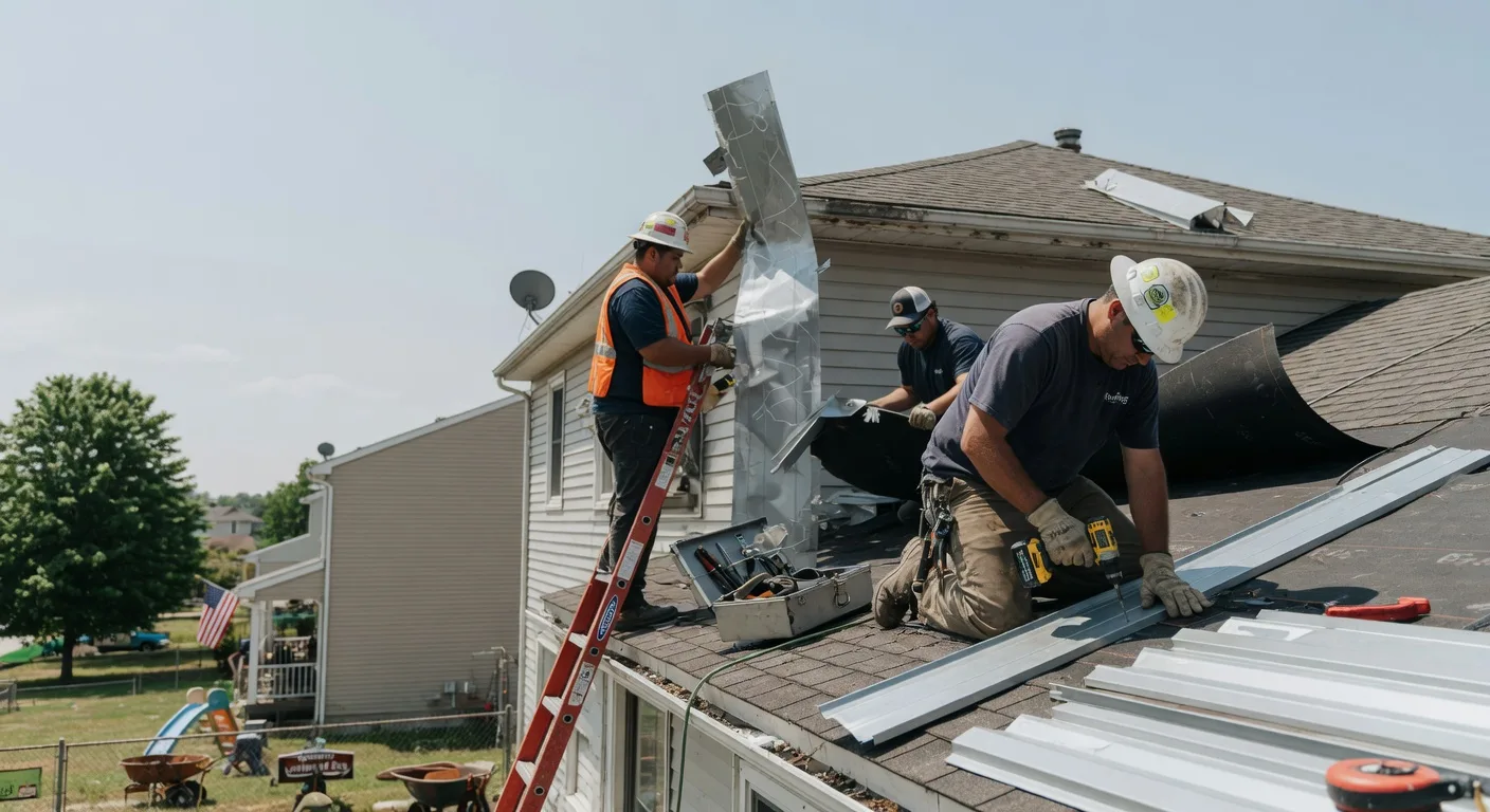 Storm Damage Metal Roof Repair in Harpersfield, NY